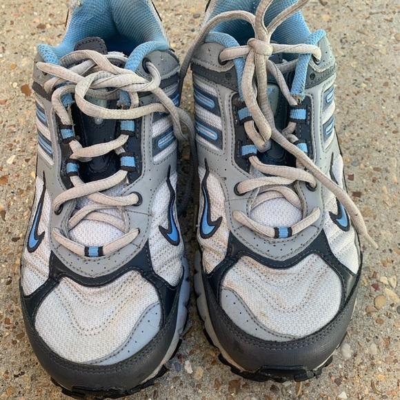 VGUC Nike Scramble TR2 Trail Running Shoes Women's Size 8.5 Blue Gray 313395-042 - Picture 7 of 7